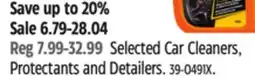 Canadian Tire Selected Car Cleaners, Protectants and Detailers offer