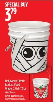 Canadian Tire Halloween Plastic Bucket offer