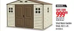 Canadian Tire Vinyl Resin Garden Shed offer