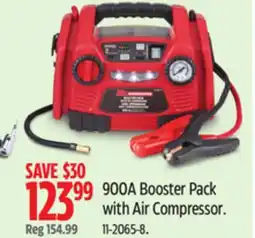 Canadian Tire Motomaster 900A Booster Pack with Air Compressor offer