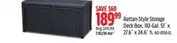 Canadian Tire Rattan-Style Storage Deck Box offer