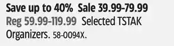 Canadian Tire Selected TSTAK Organizers offer
