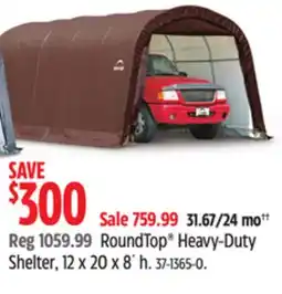 Canadian Tire RoundTop Heavy-Duty Shelter offer