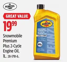 Canadian Tire Snowmobile Premium Plus 2-Cycle Engine Oil offer