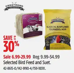 Canadian Tire Selected Bird Feed and Suet offer