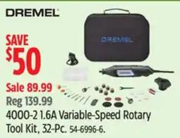 Canadian Tire 4000-2 1.6A Variable-Speed Rotary Tool Kit, 32-Pc offer