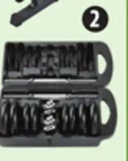 Canadian Tire Adjustable 40-lb Dumbbell Set with Storage Case offer