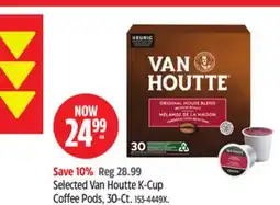 Canadian Tire Selected Van Houtte K-Cup Coffee Pods offer