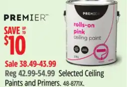 Canadian Tire Selected Ceiling Paints and Primers offer