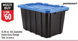 Canadian Tire 45L Stackable Heavy-Duty Storage Tote offer