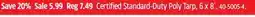 Canadian Tire Certified Standard-Duty Poly Tarp offer