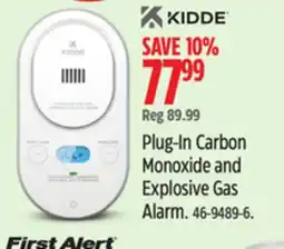 Canadian Tire Plug-In Carbon Monoxide and Explosive Gas Alarm offer