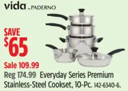 Canadian Tire Everyday Series Premium Stainless-Steel Cookset, 10-Pc offer