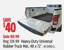 Canadian Tire Heavy-Duty Universal Rubber Truck Mat offer