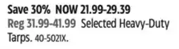 Canadian Tire Selected Heavy-Duty Tarps offer