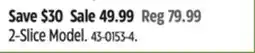 Canadian Tire 2-Slice Model offer