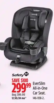 Canadian Tire Safety 1st EverSlim All-in-One Car Seat offer