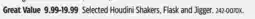 Canadian Tire Selected Houdini Shakers, Flask and Jigger offer