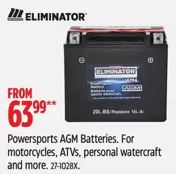 Canadian Tire Powersports AGM Batteries offer