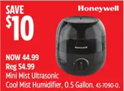 Canadian Tire Mini Mist Ultrasonic Cool Mist Humidifier offer