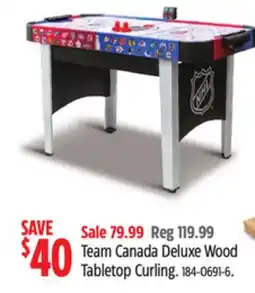 Canadian Tire Team Canada Deluxe Wood Tabletop Curling offer