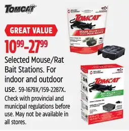 Canadian Tire Selected Mouse/Rat Bait Stations offer