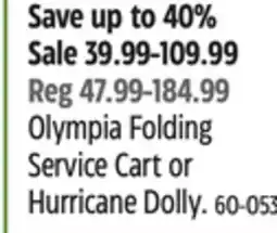 Canadian Tire Olympia Folding Service Cart or Hurricane Dolly offer