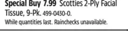 Canadian Tire Scotties 2-Ply Facial Tissue offer