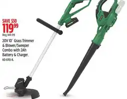 Canadian Tire 20V 10 Grass Trimmer & Blower/Sweeper Combo with 2Ah Battery & Charger offer