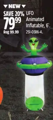 Canadian Tire UFO Animated Inflatable offer