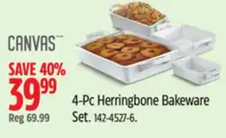 Canadian Tire 4-Pc Herringbone Bakeware Set offer