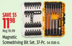 Canadian Tire Magnetic Screwdriving Bit Set, 37-Pc offer
