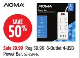 Canadian Tire NOMA 8-Outlet 4-USB Power Bar offer