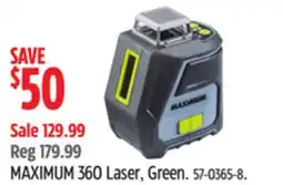 Canadian Tire MAXIMUM 360 Laser, Green offer