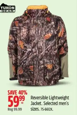 Canadian Tire Reversible Lightweight Jacket offer