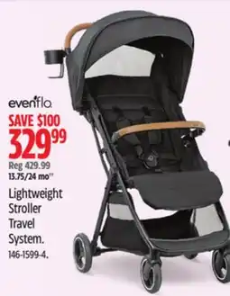 Canadian Tire Evenflo Lightweight Stroller Travel System offer