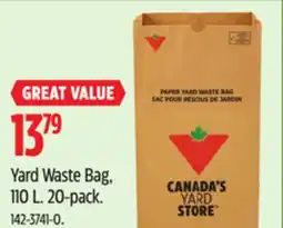 Canadian Tire Yard Waste Bag offer
