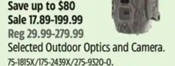 Canadian Tire Selected Outdoor Optics and Camera offer