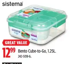 Canadian Tire Bento Cube-to-Go offer