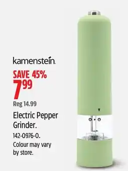 Canadian Tire Kamenstein Electric Pepper Grinder offer
