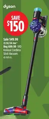 Canadian Tire Dyson Konical Cordless Stick Vacuum offer
