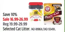 Canadian Tire Selected Cat Litter offer