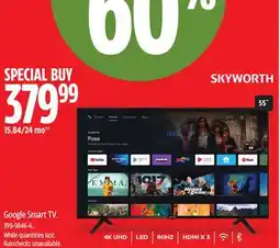 Canadian Tire SKYWORTH Google Smart TV offer
