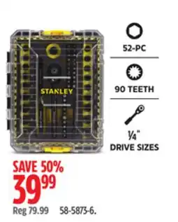 Canadian Tire STANLEY 52-PC Tool Socket offer