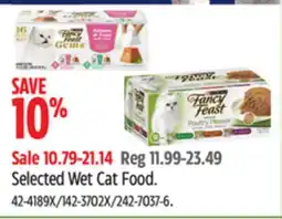 Canadian Tire Selected Wet Cat Food offer