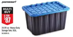 Canadian Tire Heavy-Duty Storage Tote, 102L offer