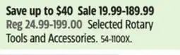 Canadian Tire Selected Rotary Tools and Accessories offer