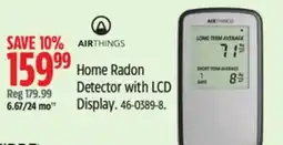 Canadian Tire Home Radon Detector with LCD Display offer