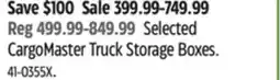 Canadian Tire Selected CargoMaster Truck Storage Boxes offer
