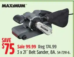 Canadian Tire MAXIMUM 3 x 21 Belt Sander, 8A offer